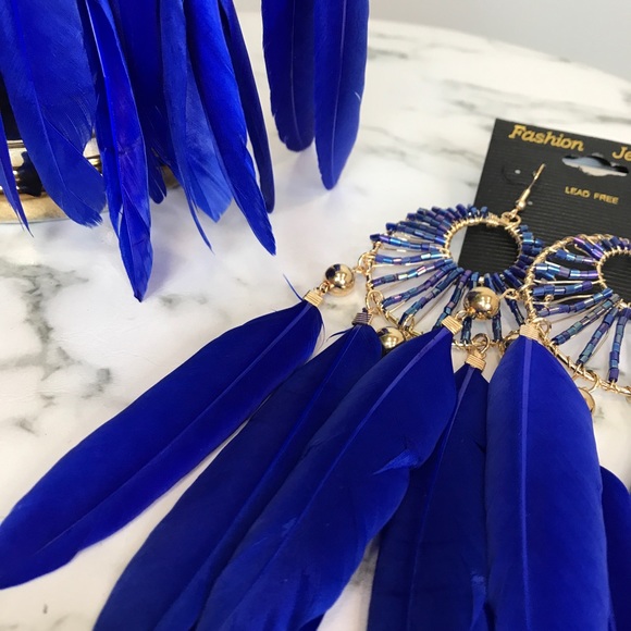 ‼️ Native Feather Dream Catcher Bead Drop Earrings - Picture 5 of 7